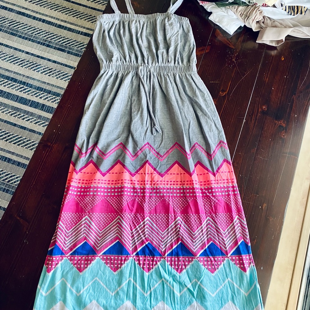 Grey/Multicolor Maxi Dress
